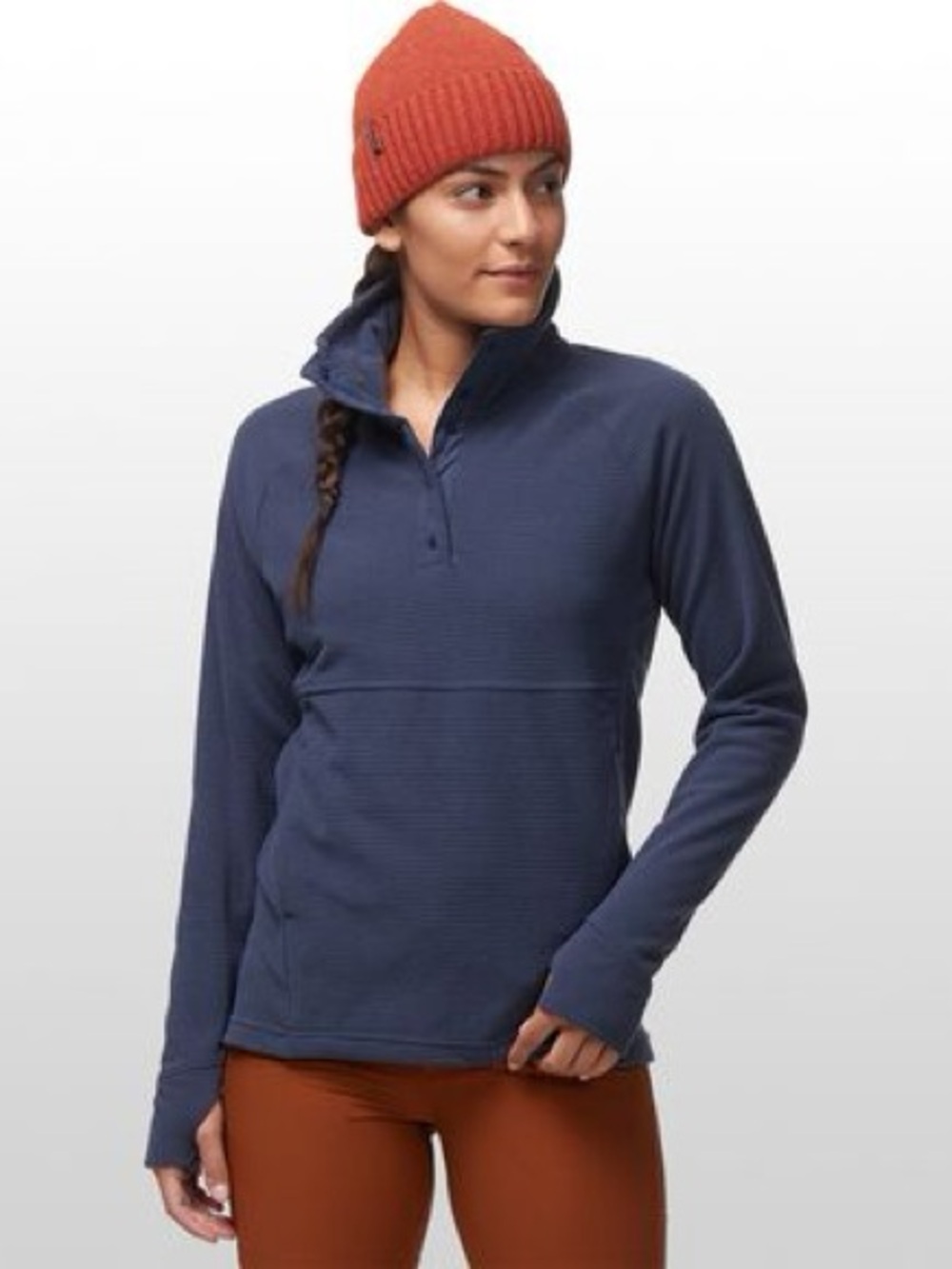 Outdoor Research “Trail Mix” Navy Quarter-Zip Performance Pullover Midlayer